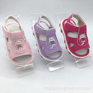 sandal pu bayi perempuan dengan bunyi